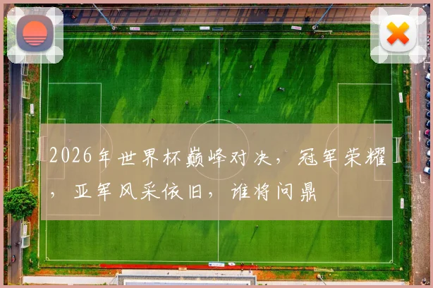 2026年世界杯巅峰对决，冠军荣耀，亚军风采依旧，谁将问鼎